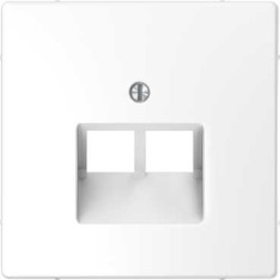Центральная накладка Merten D-Life белый лотос для розетки 2-ной RJ45 MTN4522-6035