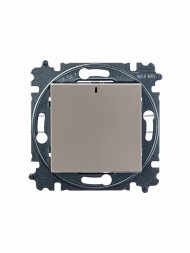 Переключатель ABB Levit ориентационная кофе макиато / белый одноклавишный с подсветкой 2CHH590646A6018 3559H-A06446 18W