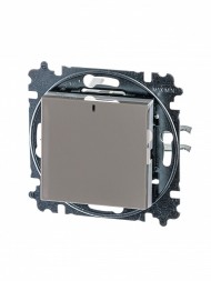 Переключатель ABB Levit ориентационная кофе макиато / белый одноклавишный с подсветкой 2CHH590646A6018 3559H-A06446 18W