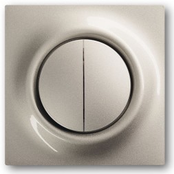 Клавиша ABB Impuls шампань-металлик для 2-клавишных выключателей/переключателей/кнопок 2CKA001753A5333 1785-79