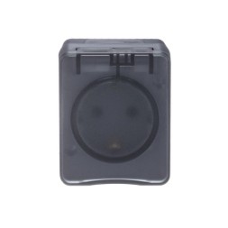 ATN544045 Atlasdesign Profi54 O/У РОЗЕТКА с заземлением со шторками 16А 250B, АНТРАЦИТ Schneider Electric