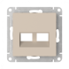 НАКЛАДКА двойная для информационных функций типа Keystone, ПЕСОЧНЫЙ Schneider Electric Art Gallery GAL001290