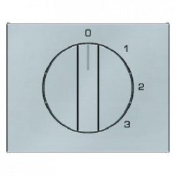 Центральная панель Berker R.1 Berker K.5 нержавеющая сталь с вращающейся ручкой для 3-уровневого выключателя 10877104