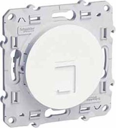 Розетка RJ45 Schneider Electric Odace белый 6 UTP infr S52R475
