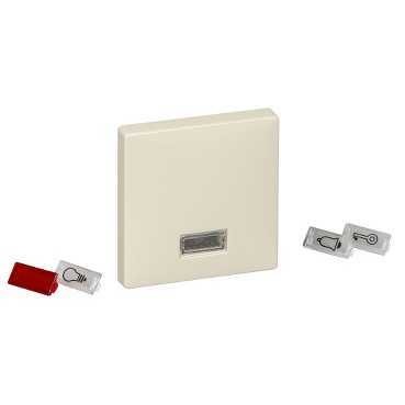 Клавиша Merten Artec бежевый с прямоугольным окошком для символом MTN411844