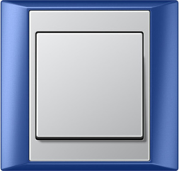 Рамка Jung A Plus Синий / Алюминий 1 пост Jung AP581BLAL