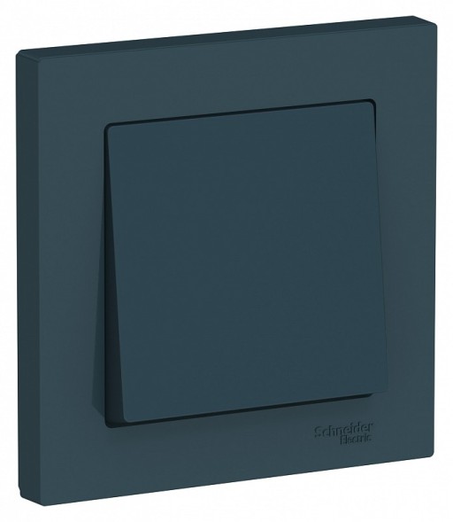 Одноклавишный выключатель Schneider Electric Atlasdesign Изумруд сх.1, 10АХ, в сборе ATN000812