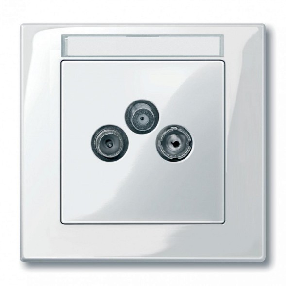 Рамка Merten M-Plan Белый с полем для надписи 1 пост MTN514119