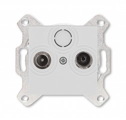 Розетка TV-R ABB Levit серый оконечная 2CHH083503A6016 5011H-A03503 16W