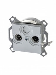 Розетка TV-R ABB Levit серый оконечная 2CHH083503A6016 5011H-A03503 16W