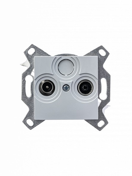 Розетка TV-R ABB Levit серый оконечная 2CHH083503A6016 5011H-A03503 16W