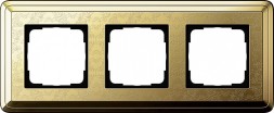 Рамка Gira Classix Art Латунь 3-постовая 0213671