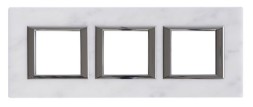 Рамка Bticino Axolute Квадрат Мрамор Каррара 2+2+2 модуля HA4802M3HRMC