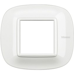 Рамка Bticino Axolute Овал Белый 2-модульная HB4802HD