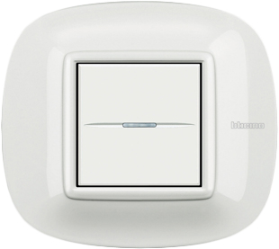 Рамка Bticino Axolute Овал Белый 2-модульная HB4802HD