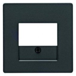 Центральная панель Berker R.1 Berker Q.1 антрацит с эффектом бархата, для розетки TAE и розеток для подсоединения громкоговорителей 10336086