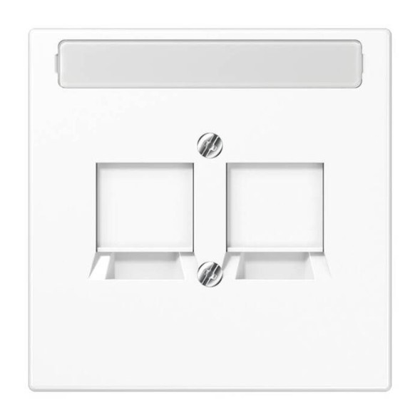 Центральная плата Jung LS серия белая для RJ45, NWE LS969-2NWEWW