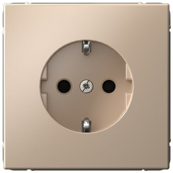 Розетка электрическая со шторками (Песочный) Schneider Electric Systeme Art Gallery GAL001245