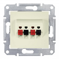 Аудио розетка Schneider Electric Sedna бежевый 2 поста SDN5400147