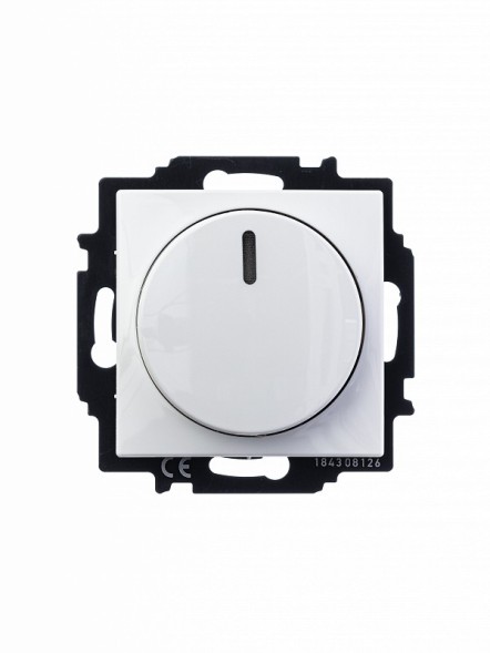 Механизм светорегулятора ABB Basic 55 альпийский белый Busch-Dimmer с центральной платой 60-400 Вт 2CKA006515A0842 2251 UCGL-94-507