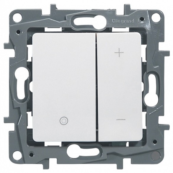 Светорегулятор Legrand Etika белый нажимной 400 Вт 672218