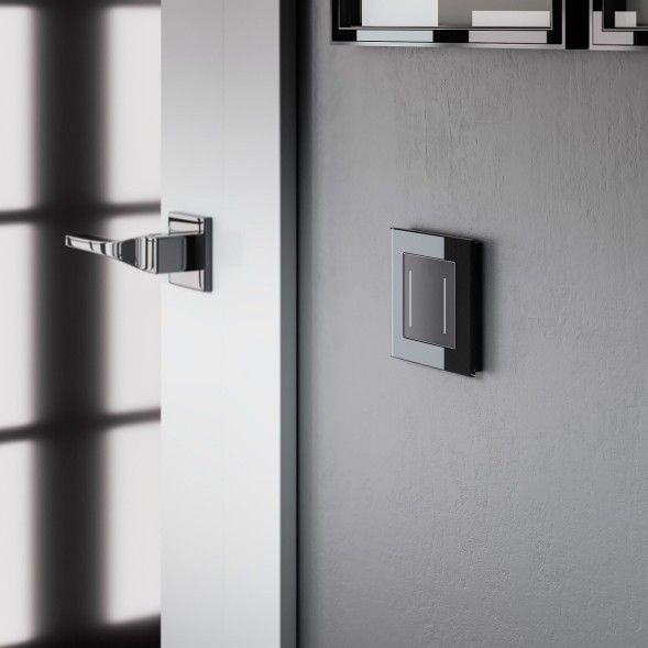 Рамка из стекла на 1 пост Favorit черный Werkel W0011108