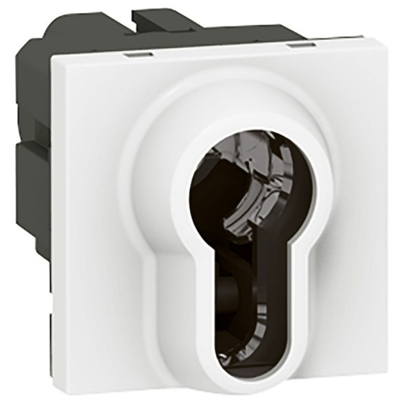 Кнопка Legrand Mosaic с ключом 3-позиционная, евроцилиндр 077075