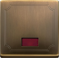 Клавиша Merten Artec античная латунь х1 с индикацией MTN411843