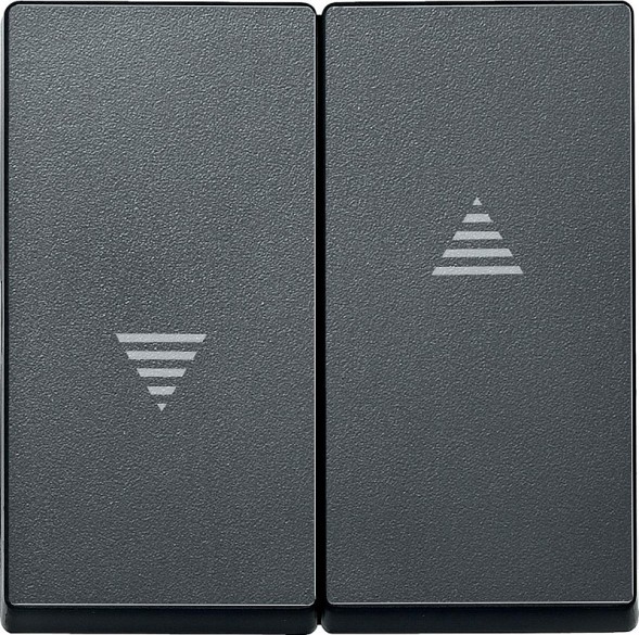 Клавиша Merten M-серия антрацит x2 для жалюзи MTN435514