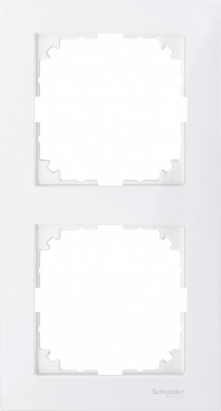 Рамка Merten M-Pure Полярный белый 2 поста MTN4020-3619