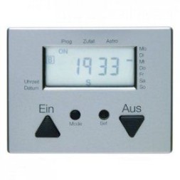 Таймер Berker Arsys стальной лак с дисплеем и подключением датчика 17389004