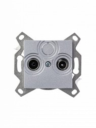 Розетка TV-R ABB Levit серебро оконечная 2CHH083503A6070 5011H-A03503 70W