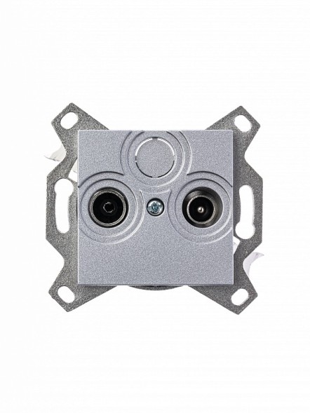 Розетка TV-R ABB Levit серебро оконечная 2CHH083503A6070 5011H-A03503 70W