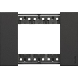 Рамка Bticino Living Now Чёрный 3-модульная KA4803KG