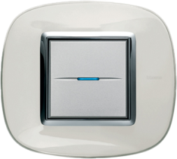 Рамка Bticino Axolute Овал Белая карамель 2-модульная HB4802DB