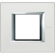 Рамка Bticino Axolute Квадрат Серебро 2-модульная HA4802SAN