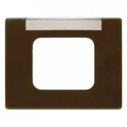 Центральная панель Berker R.1 Berker Arsys коричневый с блеском для AMP-ACO с полем для надписи 11770001
