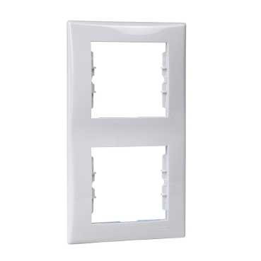 Рамка Schneider Electric Sedna Белый 2 поста вертикальная SDN5801121
