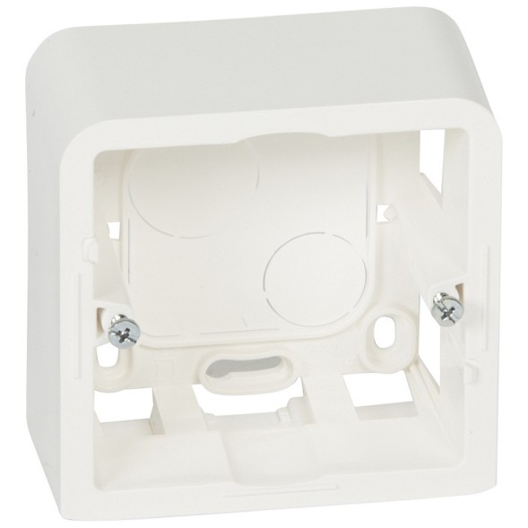 Коробка Legrand Mosaic белая накладная 2м.выключателя 40мм 080281