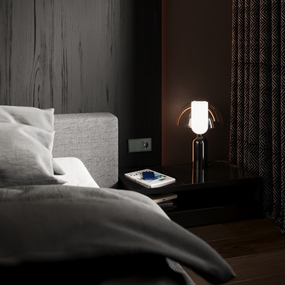 Перекрестный переключатель встраиваемый VOLTUM S70 двухклавишный 10А, (титан)