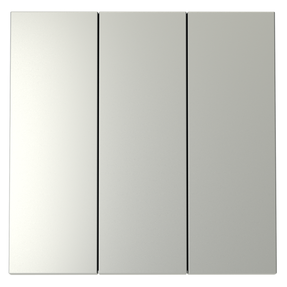 Клавиши для выключателя/переключателя трехклавишного, S70 (сталь)