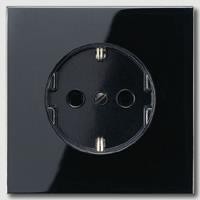 Розетка Jung LS серия Чёрная с заземлением 16А/250В LS1520SW