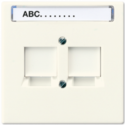 Центральная плата Jung LS серия слоновая кость для RJ45, NWE LS969-2NWE