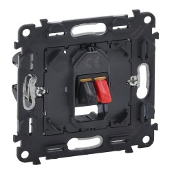 Аудиорозетка Legrand Valena IN'MATIC с пружинными зажимами. 1очная 753072