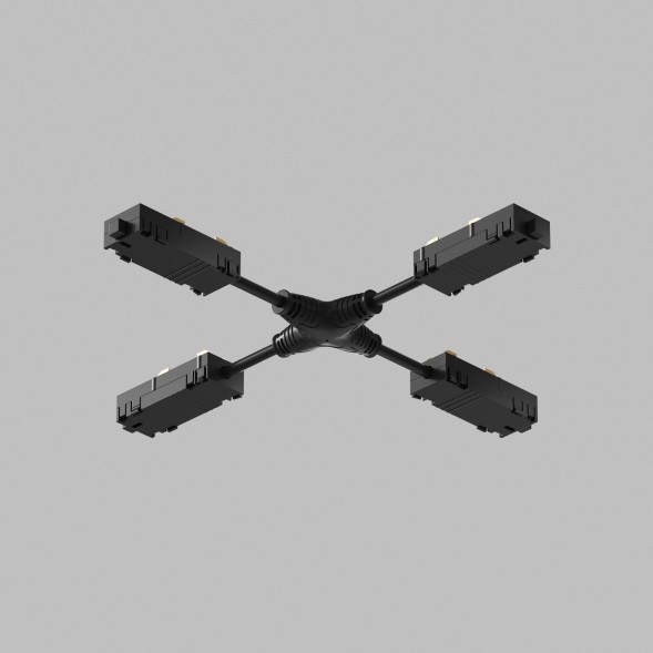 Гибкий Х-коннектор трека SMART Denkirs TR2116-BK