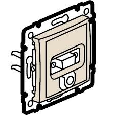 Розетка Legrand Valena Слоновая кость HD15+Jack 3,5 774182