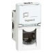 Розетка RJ45 Legrand Mosaic белая STP кат6А 1мод 076573