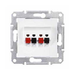 Аудио розетка Schneider Electric Sedna белый 2 поста SDN5400121