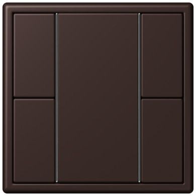 Кнопочный модуль КNX Jung Les Couleurs® Le Corbusier terre d‘ombre brulee 59 F 50 с двумя парами кнопок LC502TSA4320J