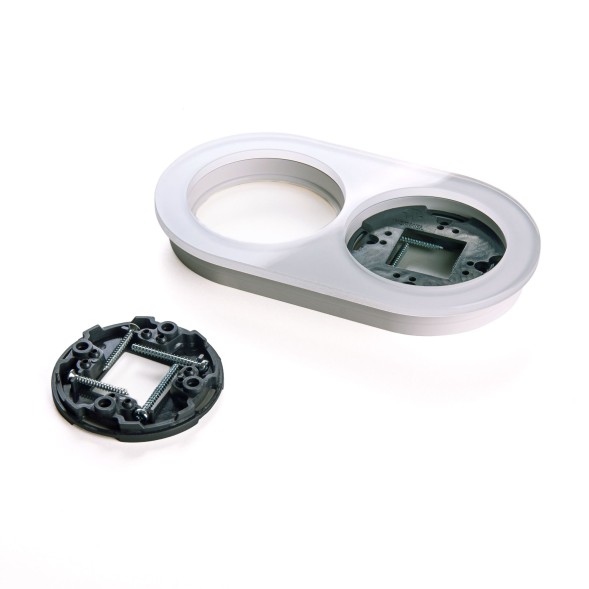 Рамка из стекла на 2 поста белый Werkel W0025101